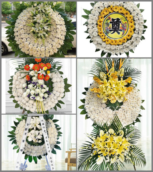 广东梅州市大埔县大痳镇水口村花圈速递